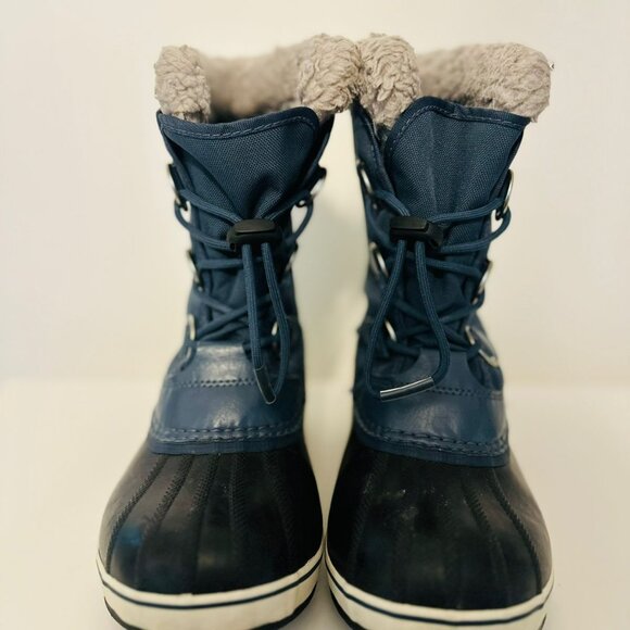 Sorel Kid’s Winter Boots Waterproof Dark Blue  Size 4 USA - Picture 2 of 6